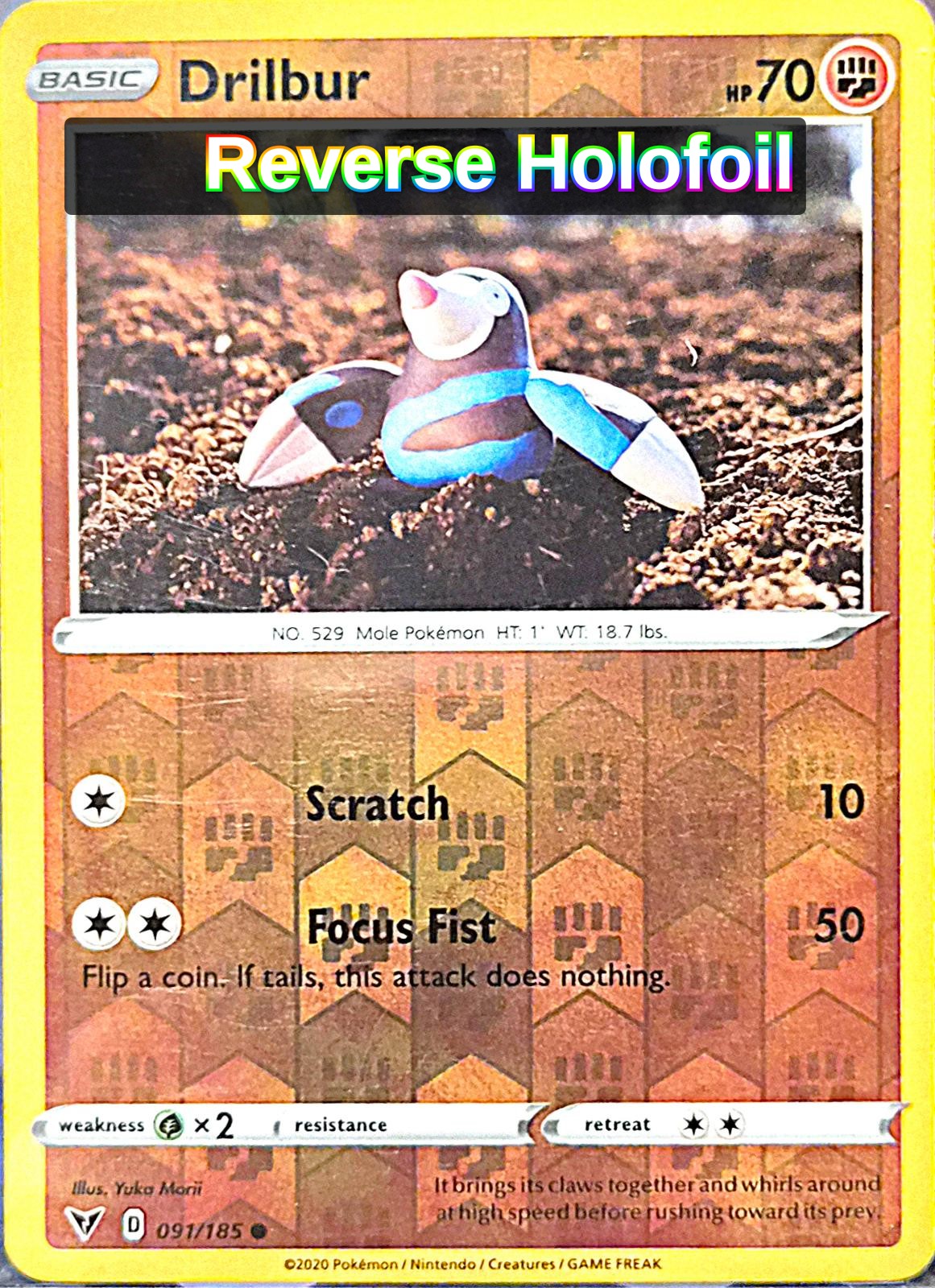Drilbur [091/185] - SWSH04: Vivid Voltage - *Reverse Holofoil*