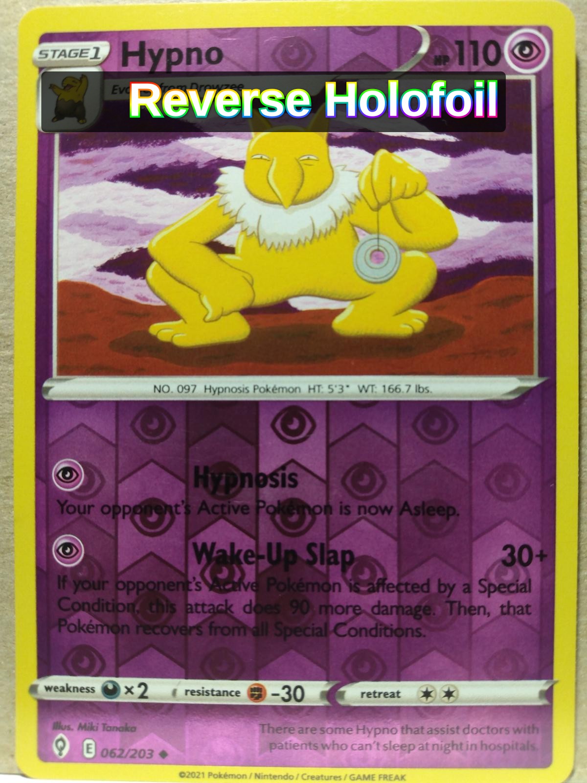 Hypno [062/203] - SWSH07: Evolving Skies - *Reverse Holofoil*