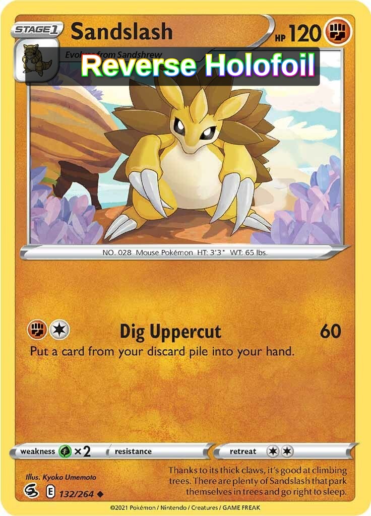 Sandslash [132/264] - SWSH08: Fusion Strike - *Reverse Holofoil*