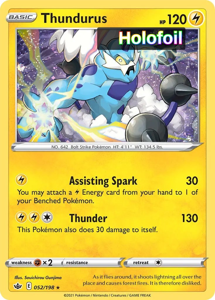 Thundurus - 052/198 (Cosmos Holo)