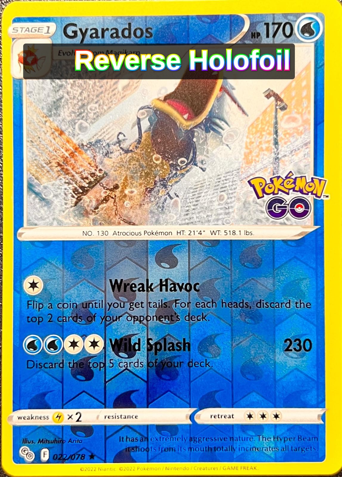 Gyarados [022/078] - Pokemon GO - *Reverse Holofoil*