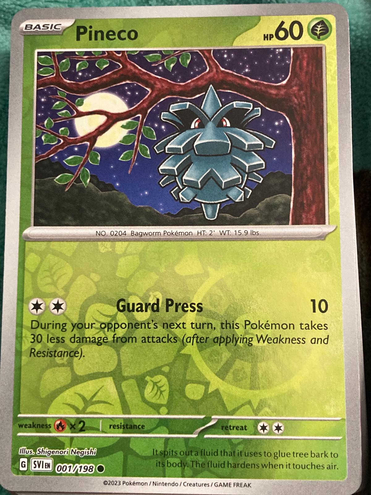 Pineco [001/198] - SV01: Scarlet & Violet Base Set (SVI) - Reverse Holofoil