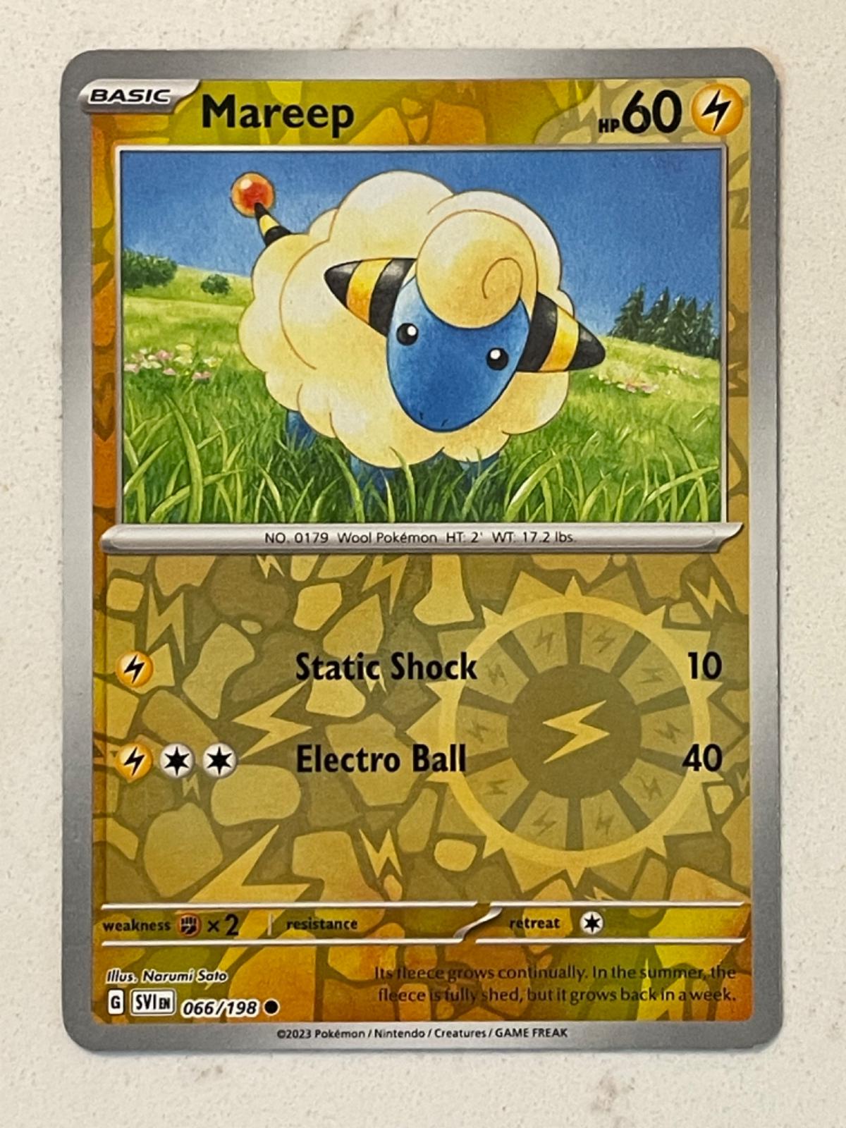 Mareep [066/198] - SV01: Scarlet & Violet Base Set (SVI) - Reverse Holofoil