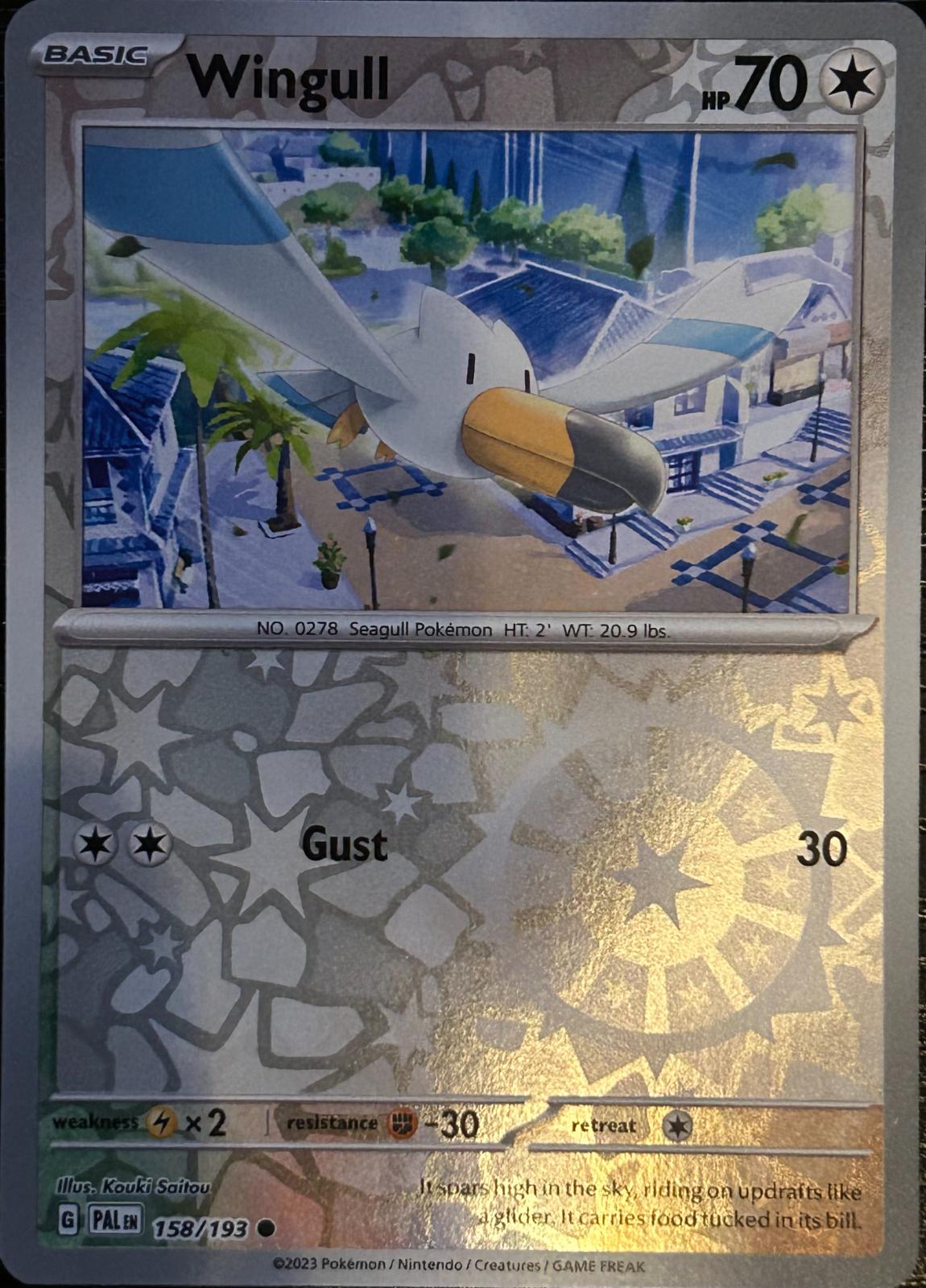 Wingull [158/193] - SV02: Paldea Evolved (PAL) - Reverse Holofoil
