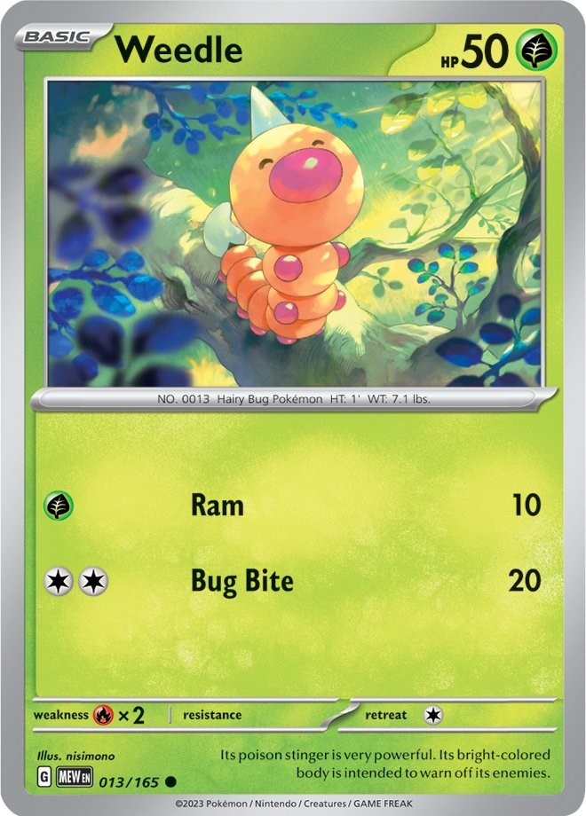 Weedle [013/165] - SV: Scarlet & Violet 151 (MEW)