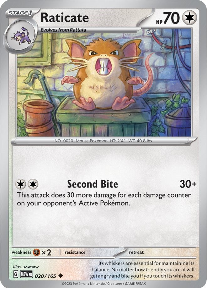 Raticate [020/165] - SV: Scarlet & Violet 151 (MEW)