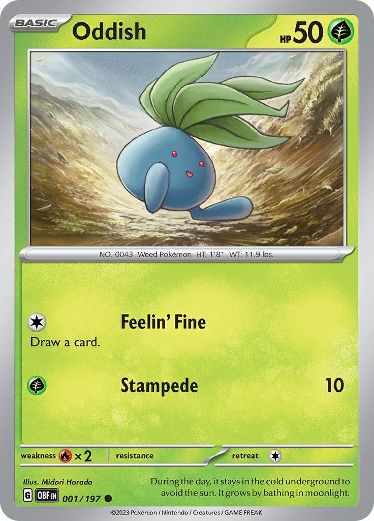 Oddish [001/197] - SV03: Obsidian Flames (OBF)