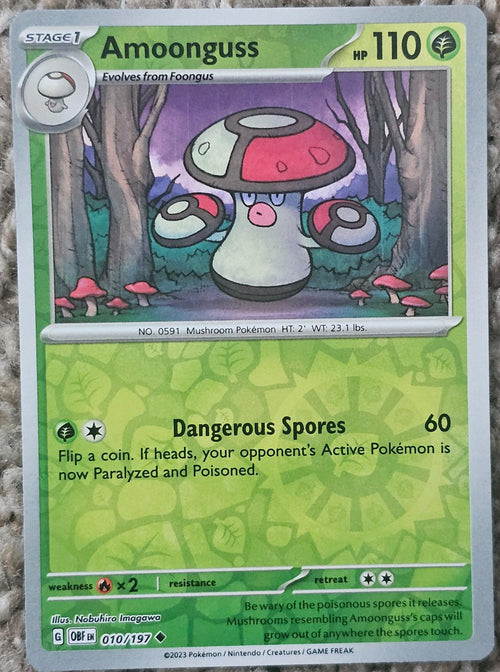 Amoonguss [010/197] - SV03: Obsidian Flames (OBF) - Reverse Holofoil