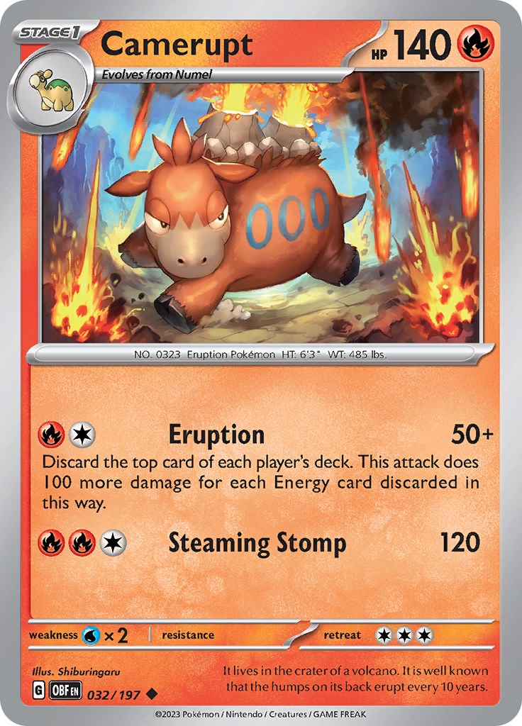 Camerupt [032/197] - SV03: Obsidian Flames (OBF)