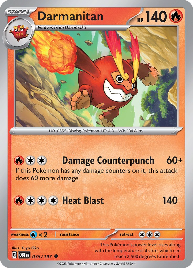 Darmanitan [035/197] - SV03: Obsidian Flames (OBF)