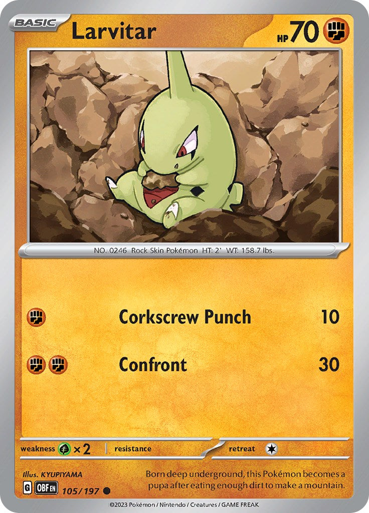 Larvitar [105/197] - SV03: Obsidian Flames (OBF)