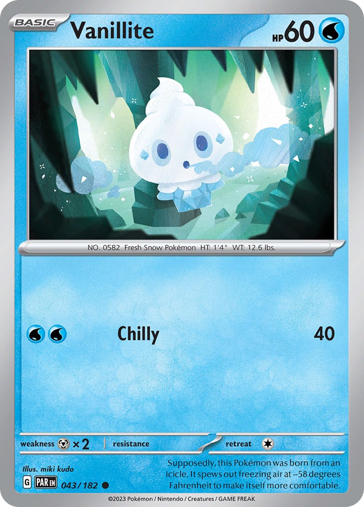 Vanillite [043/182] - SV04: Paradox Rift (PAR) - Reverse Holofoil