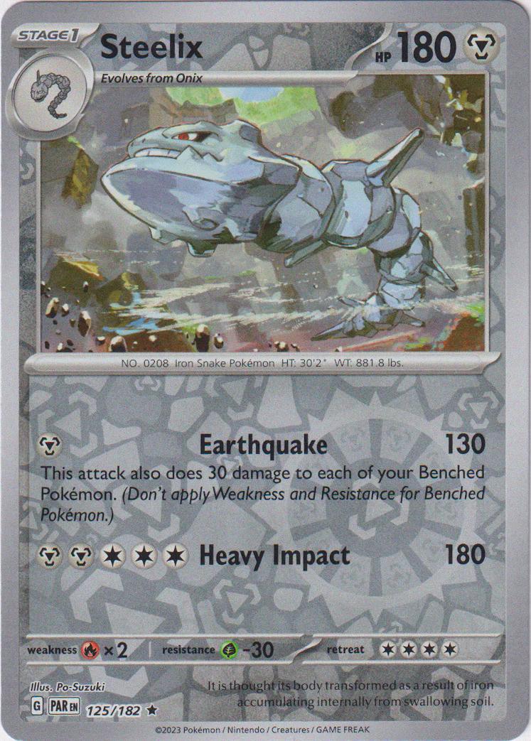 Steelix - 125/182 [125/182] - SV04: Paradox Rift (PAR) - Reverse Holofoil