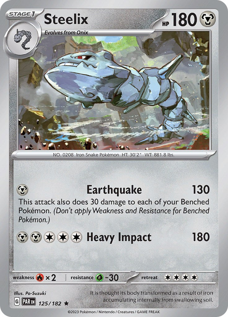 Steelix - 125/182 [125/182] - SV04: Paradox Rift (PAR) - Holofoil