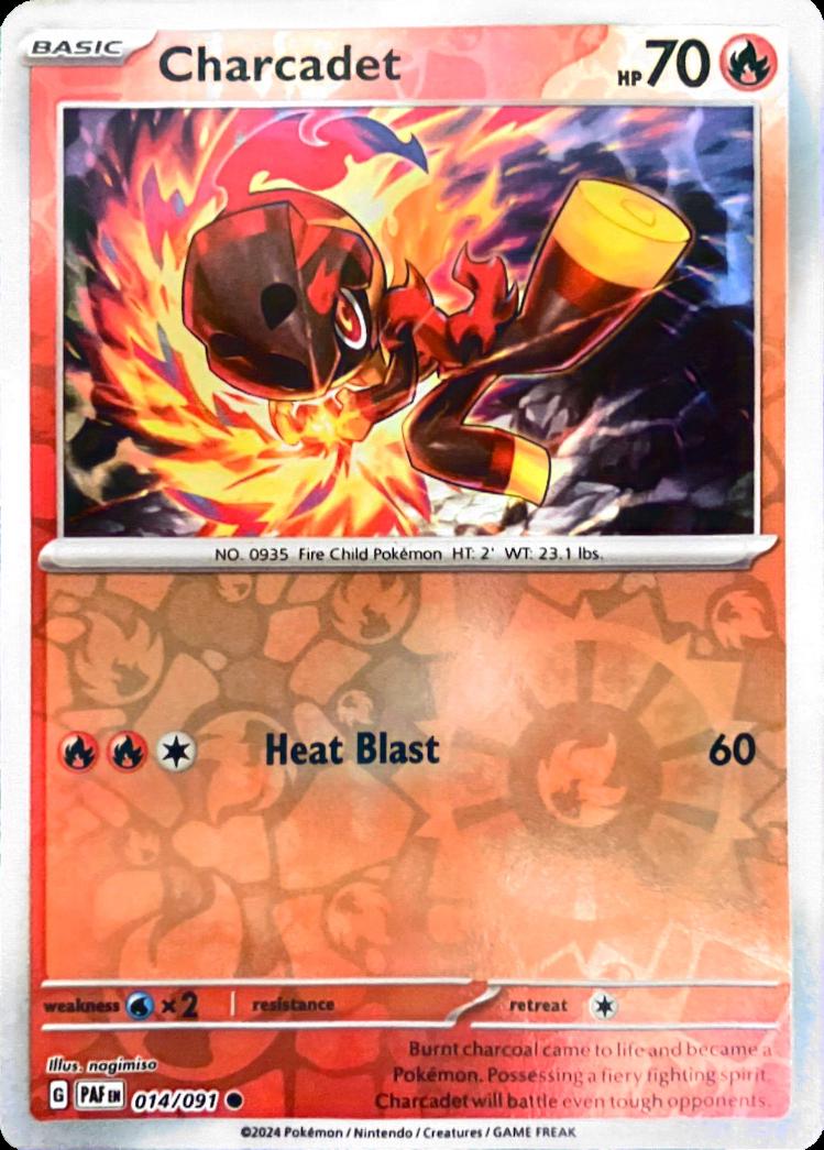 Charcadet - 014/091 [014/091] - SV: Paldean Fates (PAF) - Reverse Holofoil