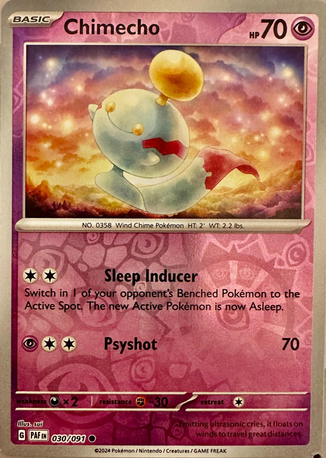 Chimecho [030/091] - SV: Paldean Fates (PAF) - Reverse Holofoil