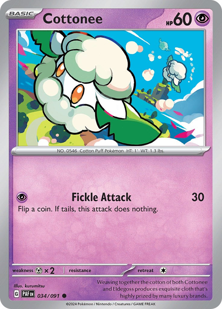 Cottonee [034/091] - SV: Paldean Fates (PAF)