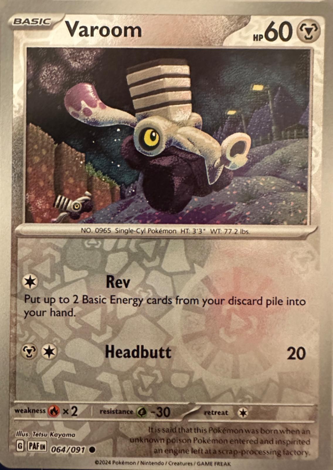 Varoom - 064/091 [064/091] - SV: Paldean Fates (PAF) - Reverse Holofoil