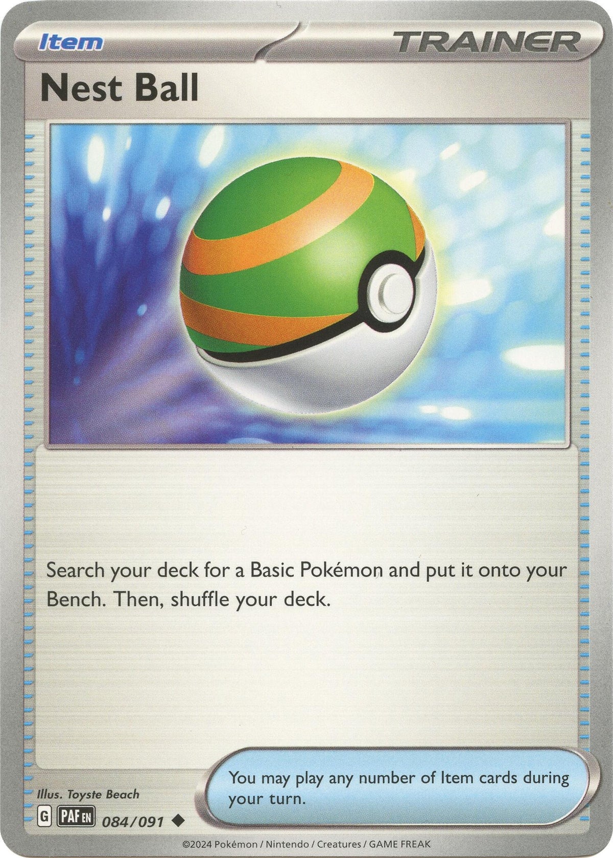 Nest Ball [084/091] - SV: Paldean Fates (PAF) - Reverse Holofoil