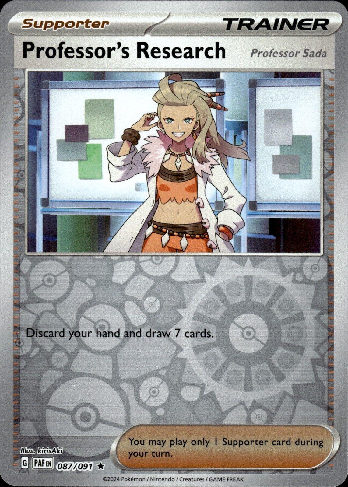 Professor's Research [Professor Sada] - 087/091 [087/091] - SV: Paldean Fates (PAF) - Reverse Holofoil