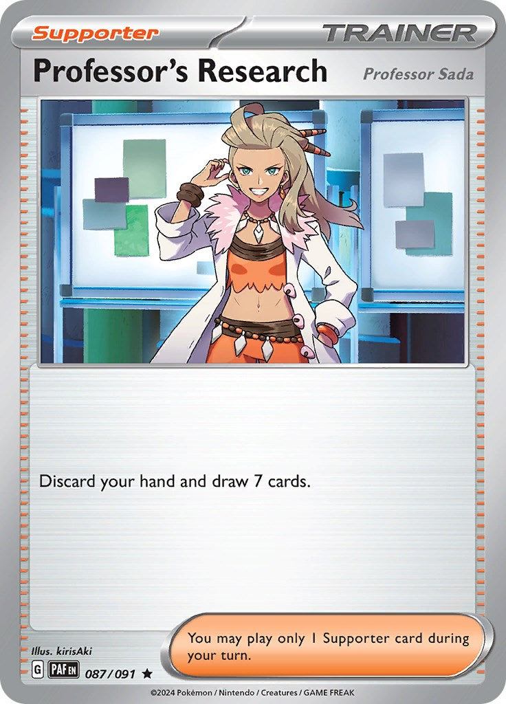 Professor's Research [Professor Sada] - 087/091 [087/091] - SV: Paldean Fates (PAF) - Holofoil