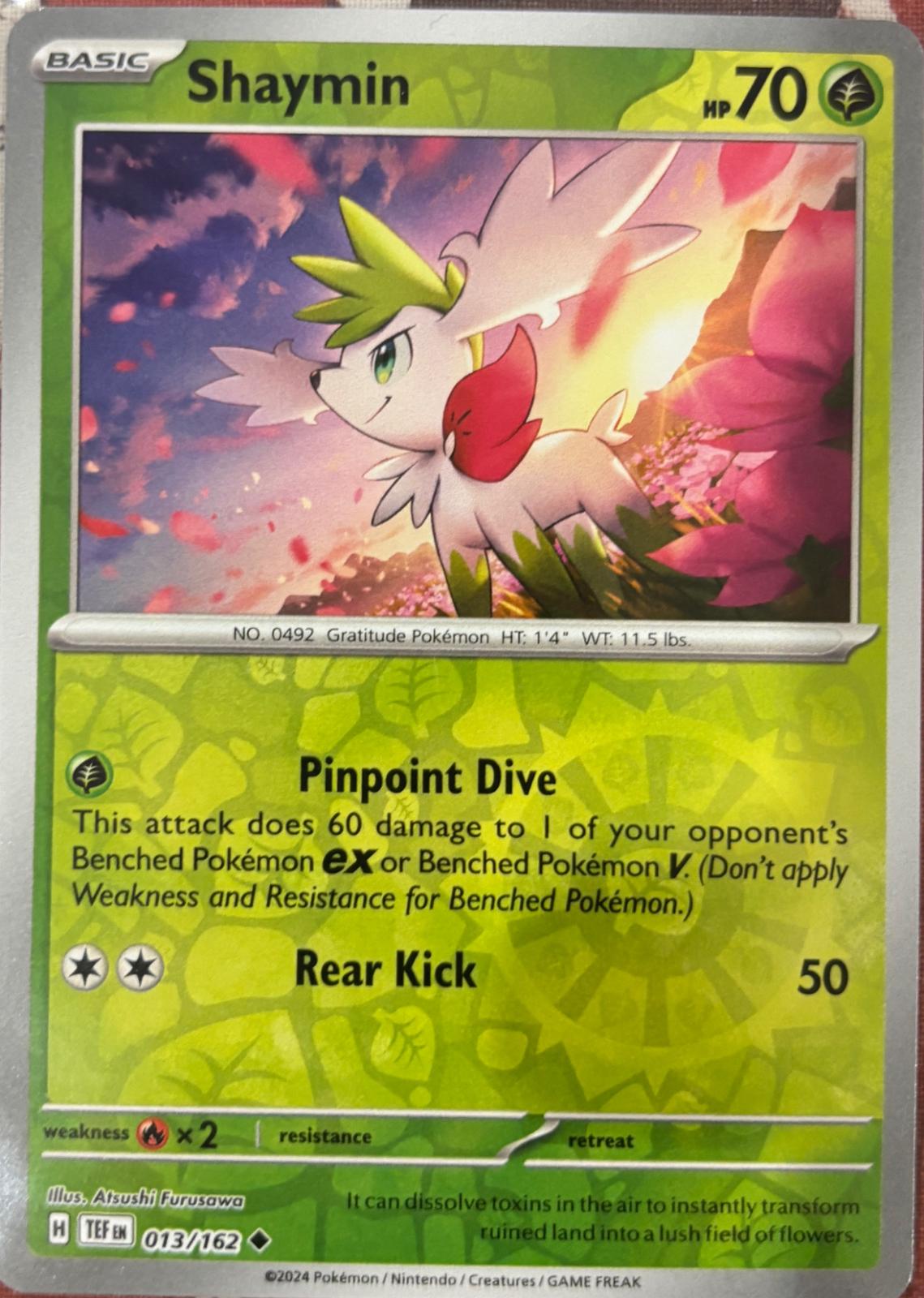 Shaymin [013/162] - SV05: Temporal Forces (TEF) - Reverse Holofoil