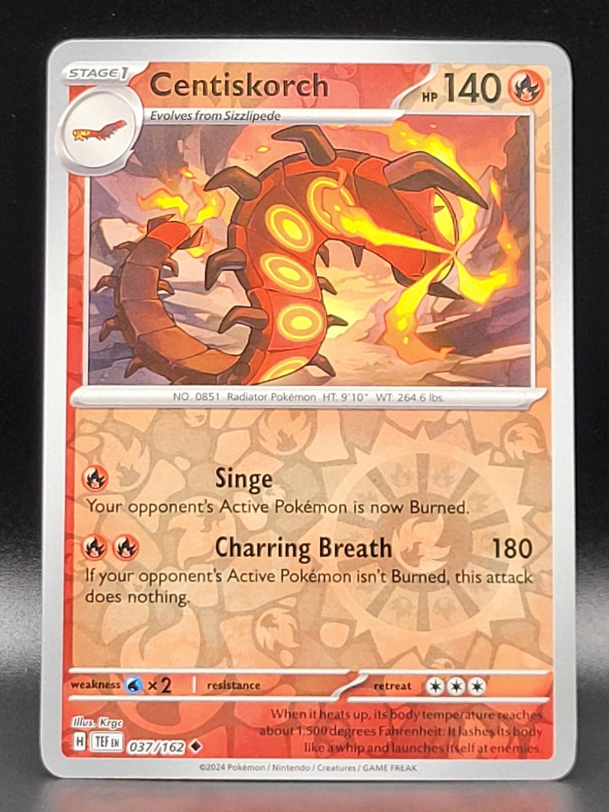 Centiskorch [037/162] - SV05: Temporal Forces (TEF) - Reverse Holofoil