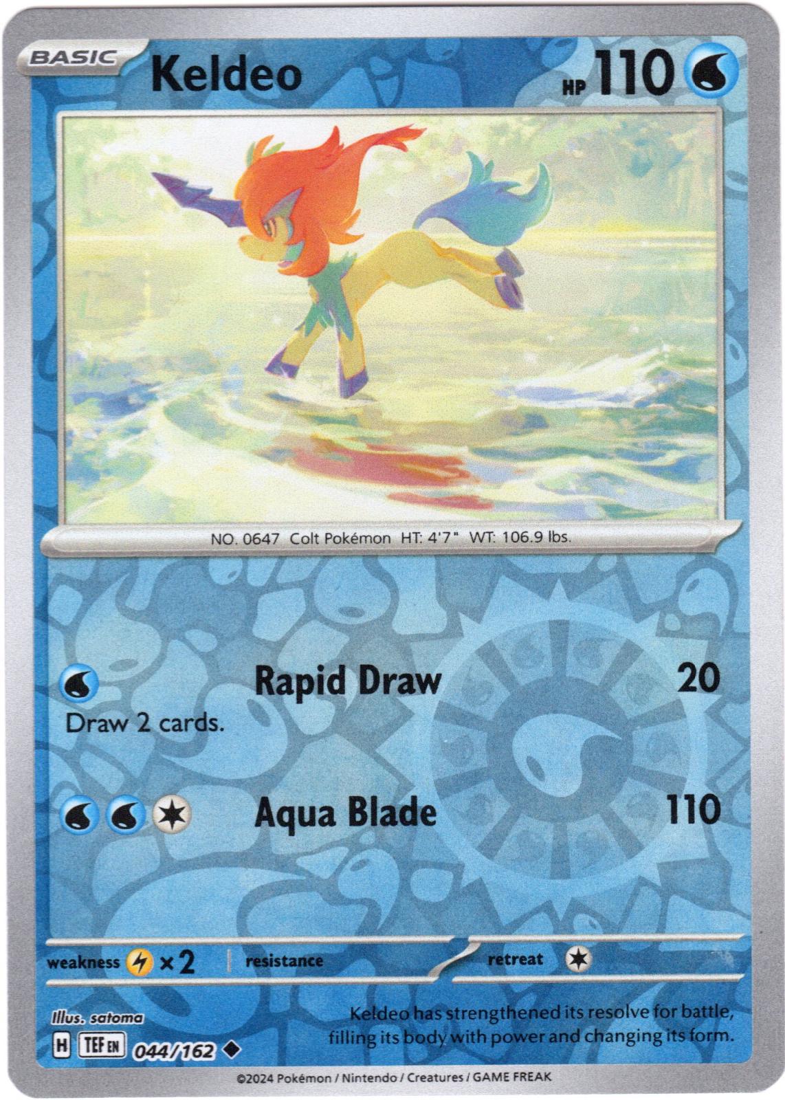 Keldeo [044/162] - SV05: Temporal Forces (TEF) - Reverse Holofoil