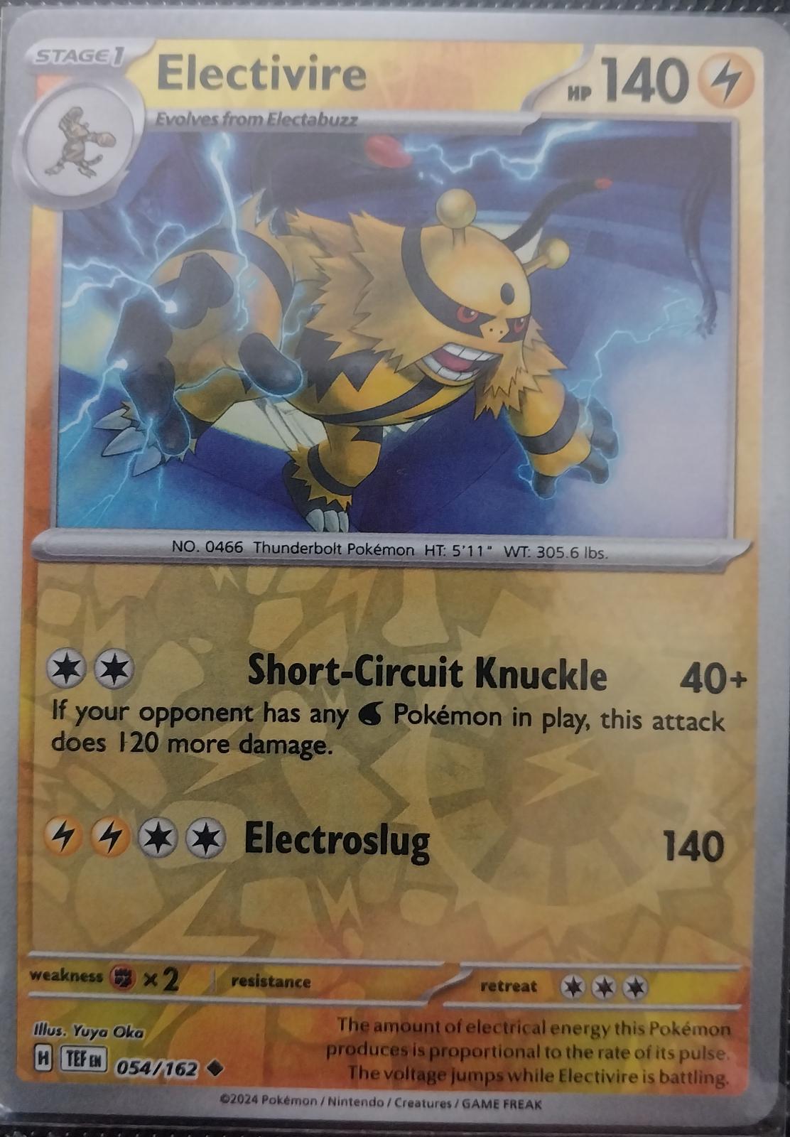 Electivire [054/162] - SV05: Temporal Forces (TEF) - Reverse Holofoil