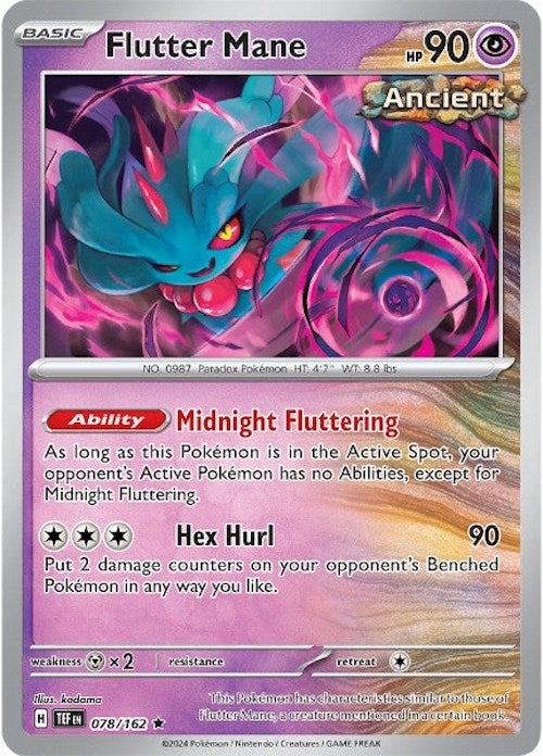 Flutter Mane [078/162] - SV05: Temporal Forces (TEF) - Reverse Holofoil