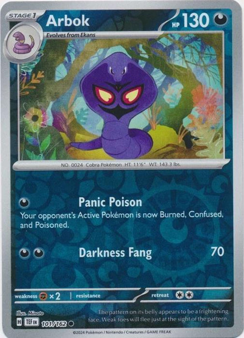 Arbok - 101/162 [101/162] - SV05: Temporal Forces (TEF) - Reverse Holofoil