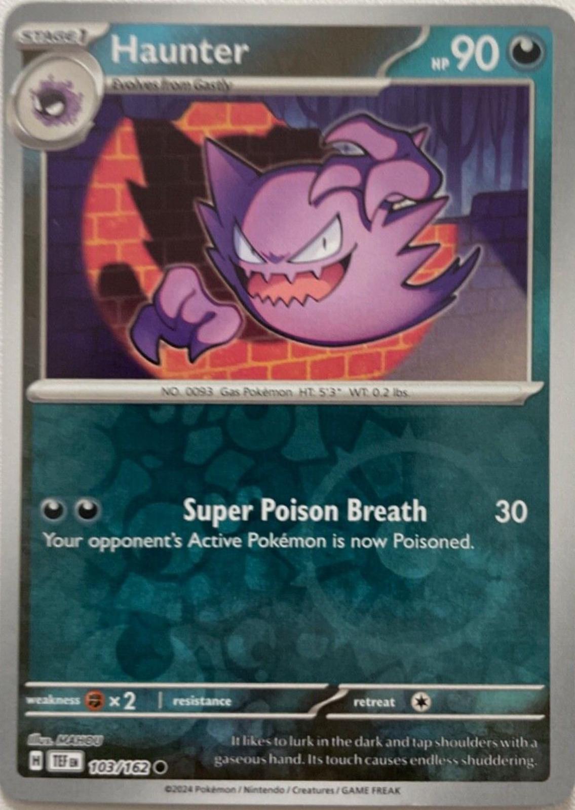 Haunter [103/162] - SV05: Temporal Forces (TEF) - Reverse Holofoil