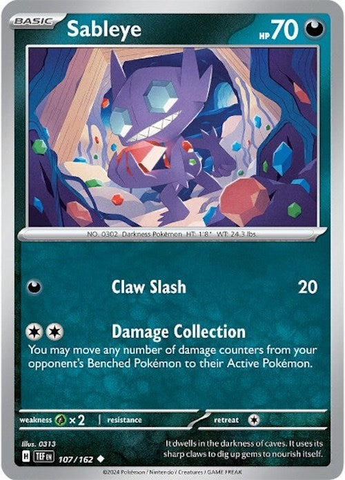 Sableye [107/162] - SV05: Temporal Forces (TEF)