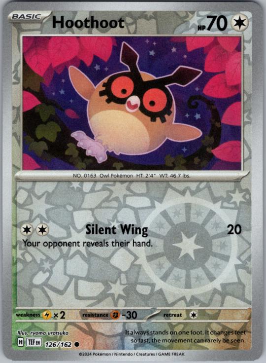 Hoothoot [126/162] - SV05: Temporal Forces (TEF) - Reverse Holofoil