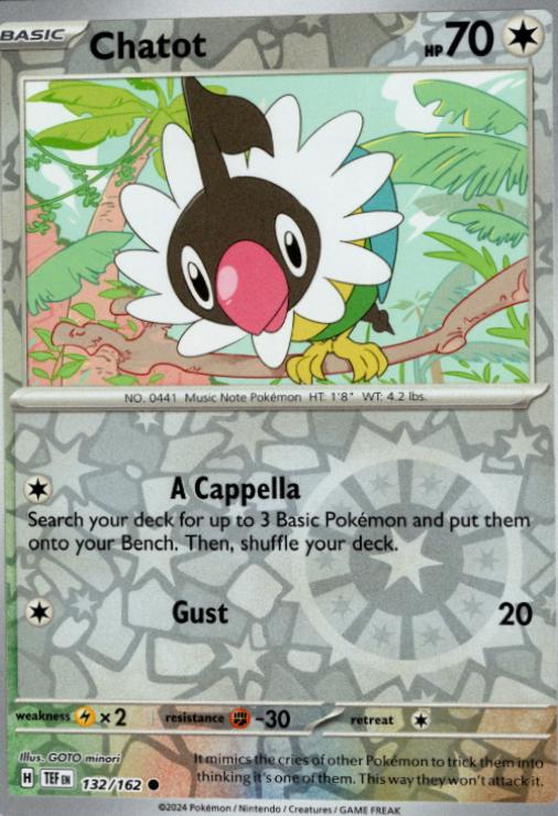 Chatot - 132/162 [132/162] - SV05: Temporal Forces (TEF) - Reverse Holofoil