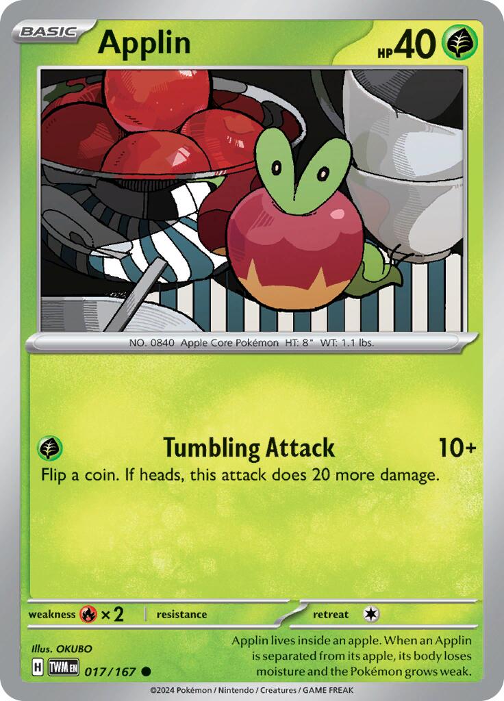 Applin - 017/167 [017/167] - SV06: Twilight Masquerade (TWM)