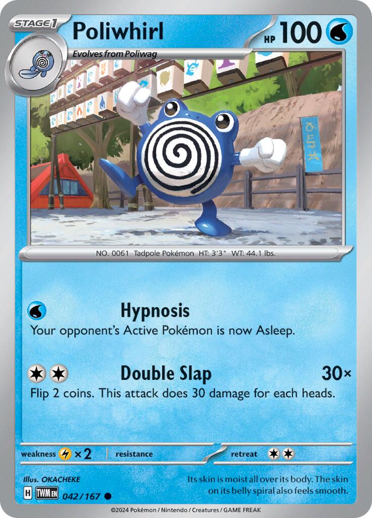 Poliwhirl [042/167] - SV06: Twilight Masquerade (TWM) - Reverse Holofoil