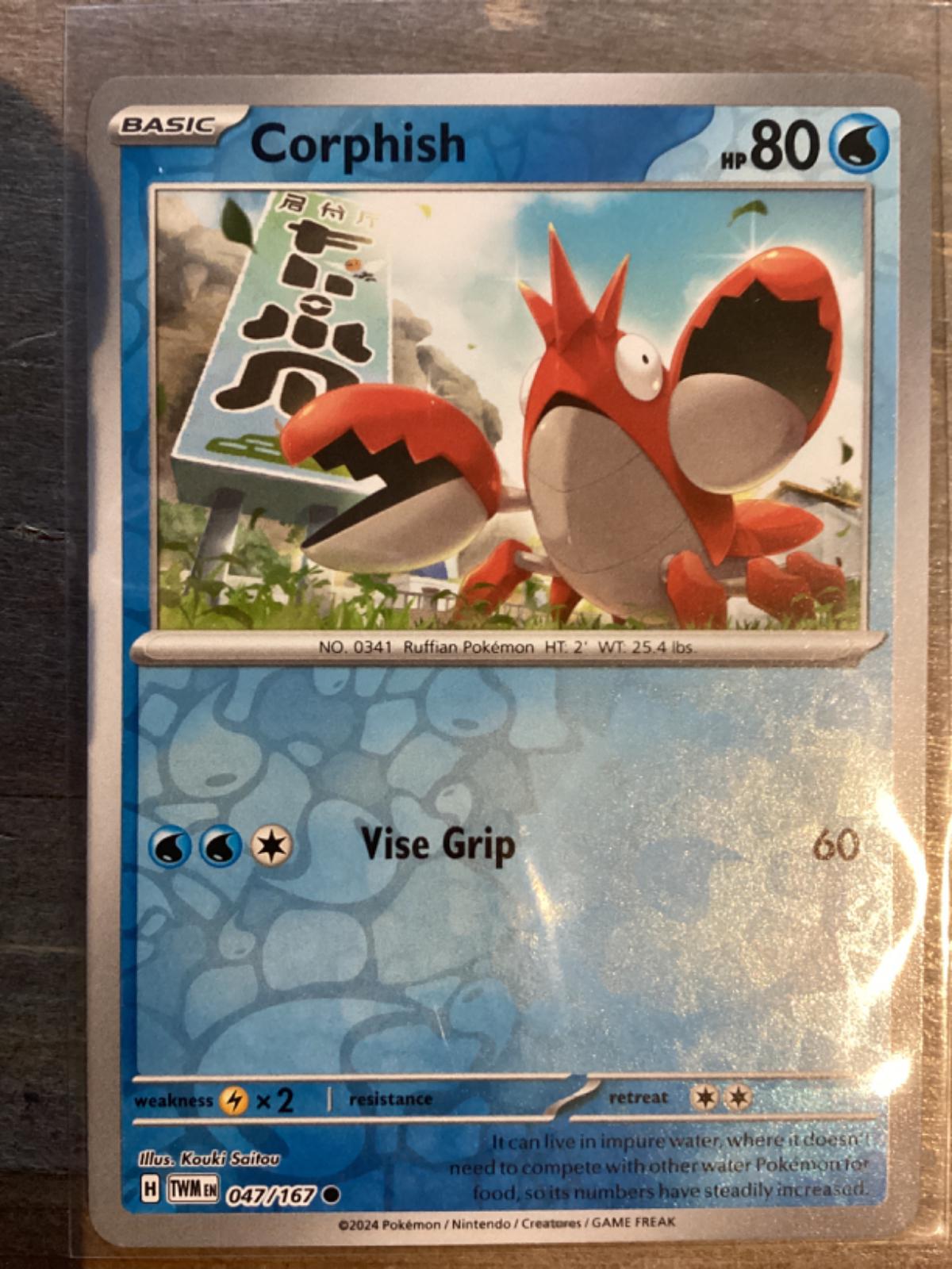 Corphish [047/167] - SV06: Twilight Masquerade (TWM) - Reverse Holofoil