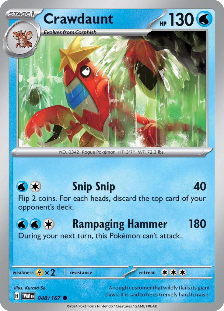 Crawdaunt [048/167] - SV06: Twilight Masquerade (TWM)