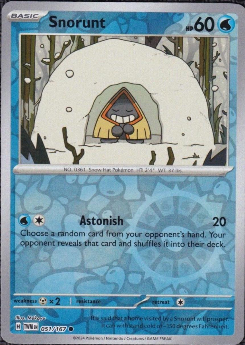 Snorunt [051/167] - SV06: Twilight Masquerade (TWM) - Reverse Holofoil