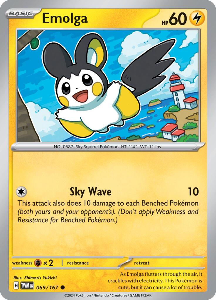 Emolga [069/167] - SV06: Twilight Masquerade (TWM)