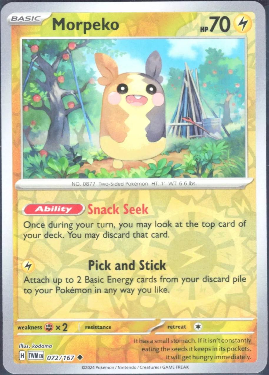 Morpeko [072/167] - SV06: Twilight Masquerade (TWM) - Reverse Holofoil