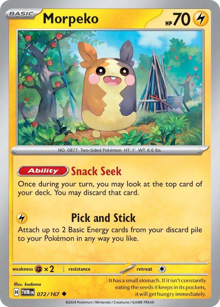 Morpeko [072/167] - SV06: Twilight Masquerade (TWM)
