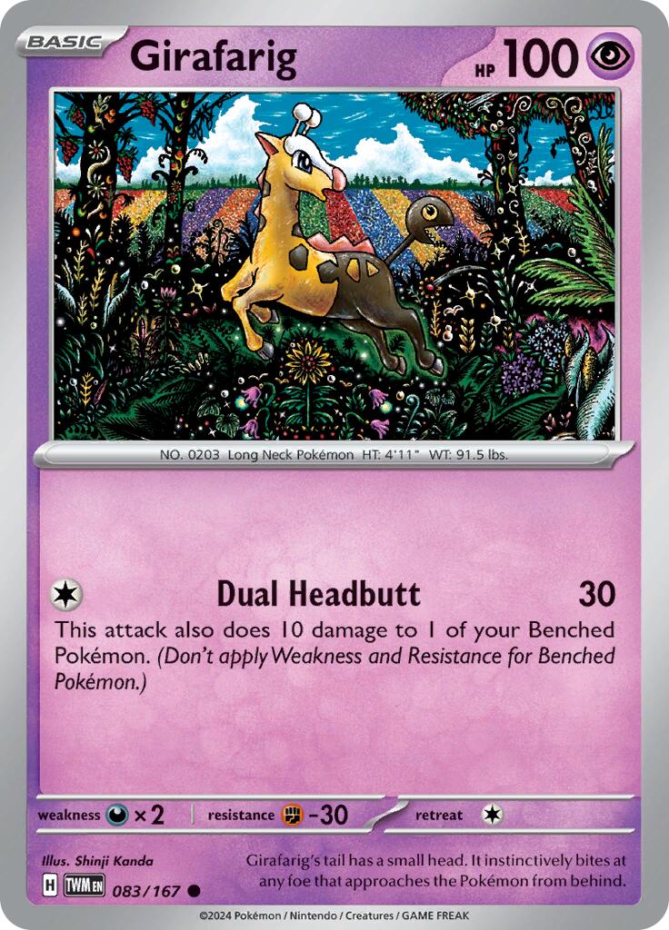 Girafarig [083/167] - SV06: Twilight Masquerade (TWM)