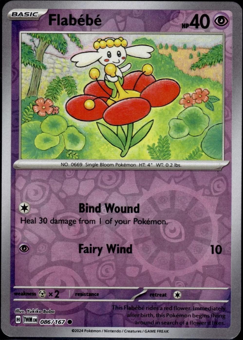 Flabebe [086/167] - SV06: Twilight Masquerade (TWM) - Reverse Holofoil