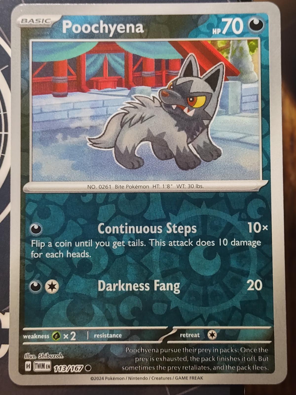 Poochyena [113/167] - SV06: Twilight Masquerade (TWM) - Reverse Holofoil