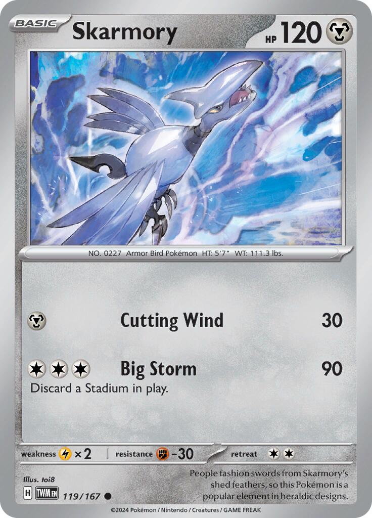 Skarmory [119/167] - SV06: Twilight Masquerade (TWM)