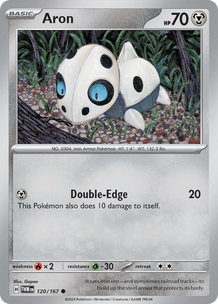 Aron [120/167] - SV06: Twilight Masquerade (TWM) - Reverse Holofoil