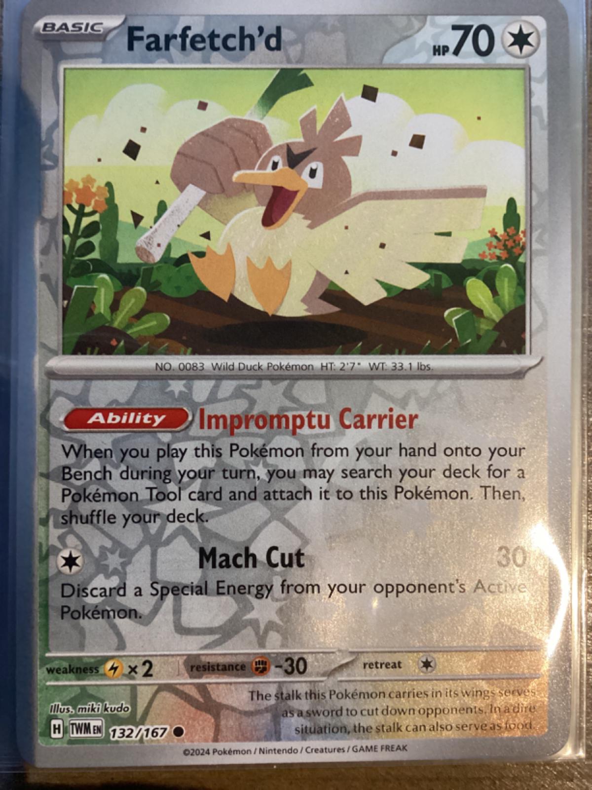 Farfetch'd [132/167] - SV06: Twilight Masquerade (TWM) - Reverse Holofoil