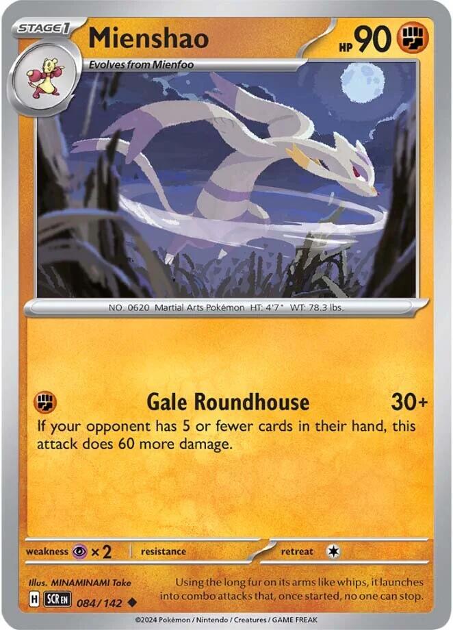 Mienshao [084/142] - SV07: Stellar Crown (SCR) - Reverse Holofoil